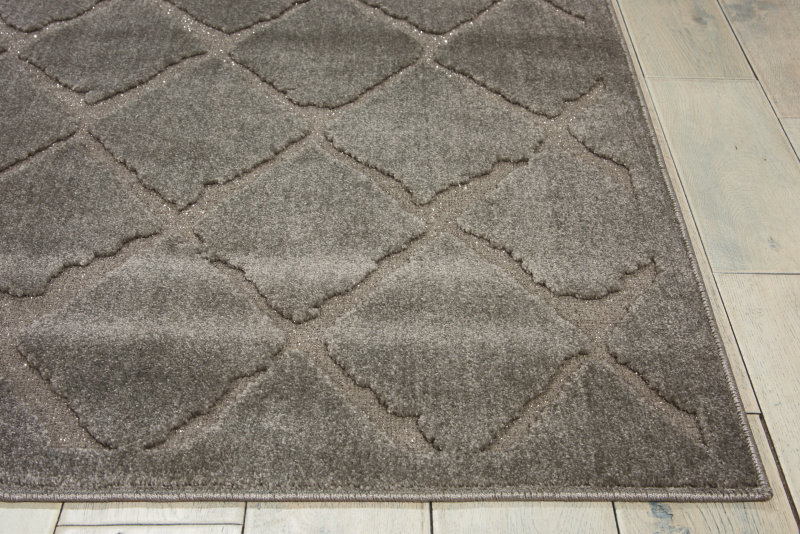 Gleam Geometric Area Rug in Gray, Rectangle 3'10" x 5'10"