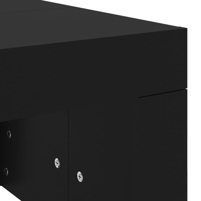 Noda Enclosed Coffee Table, Black