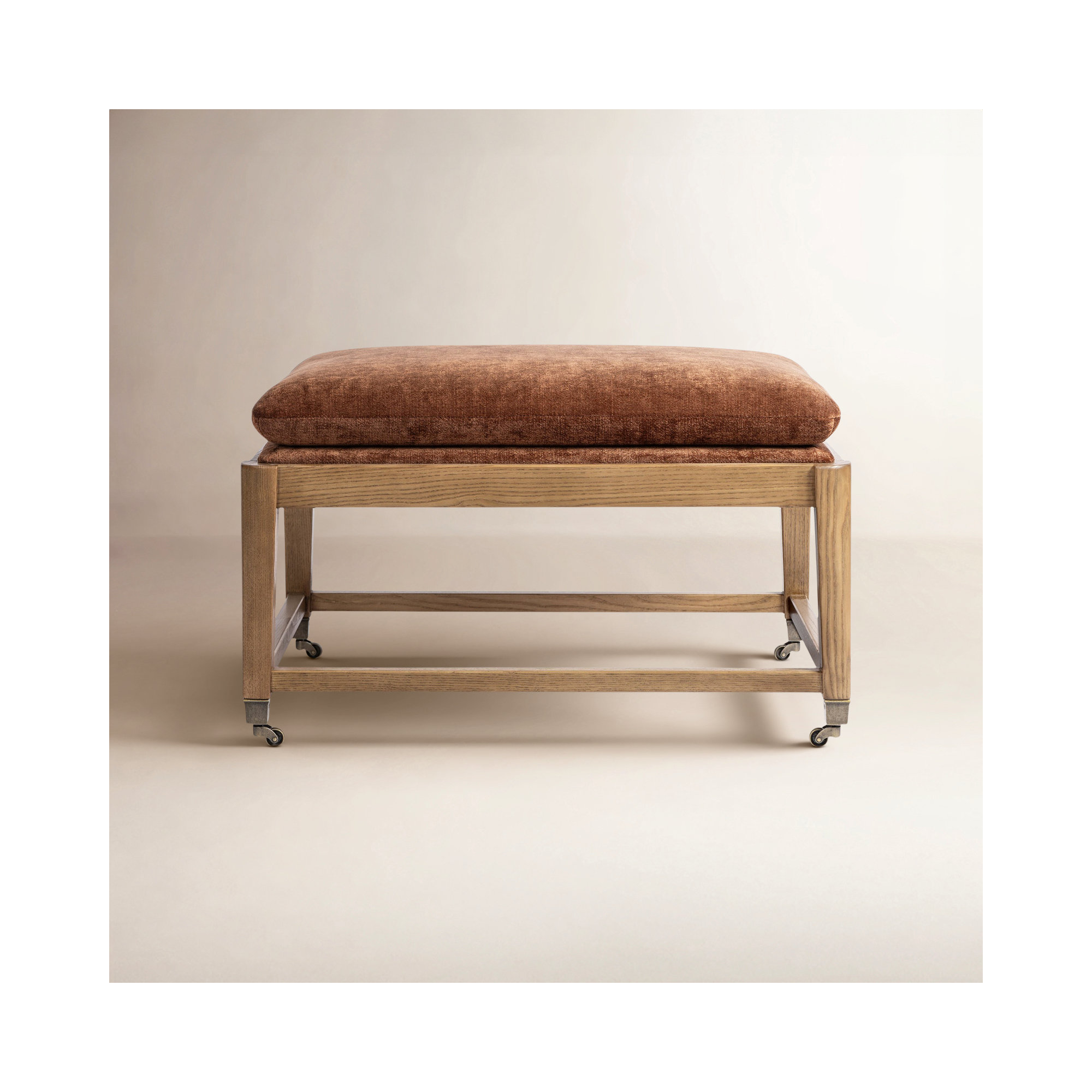 Eleanor Accent Stool, Brown
