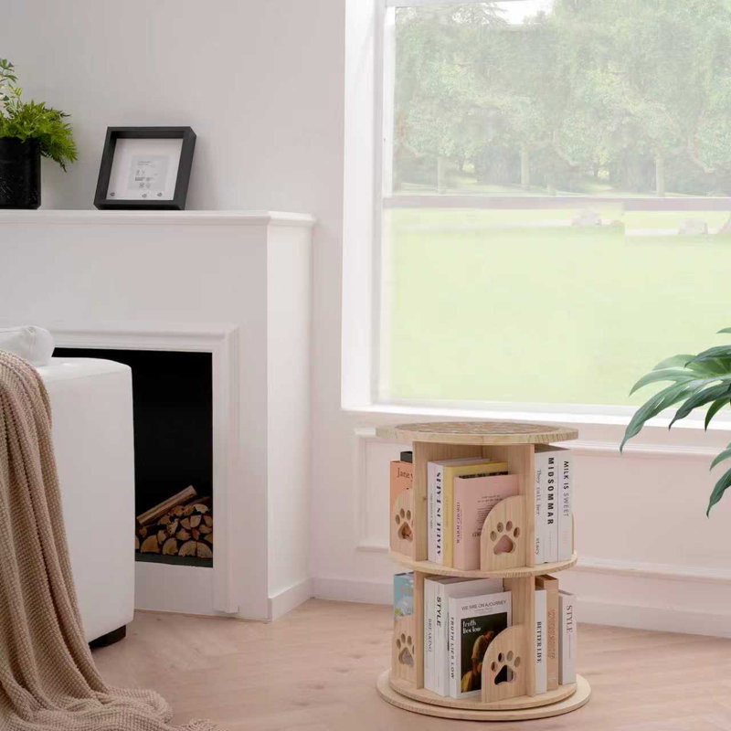 Rodell Bookcase, (2 Shelves) 26.5"H x 20.5"W x 20.5"D, Bear Claws