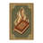 Machine Washable Oscor Book And Torch Symbol Classic Oriental Rug in Brown – LightBrown Binding-1930425795