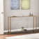 Charlie-Adam 56'' Glass Top Console Table