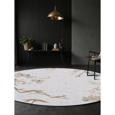 Tapis blanc lavable à la machine