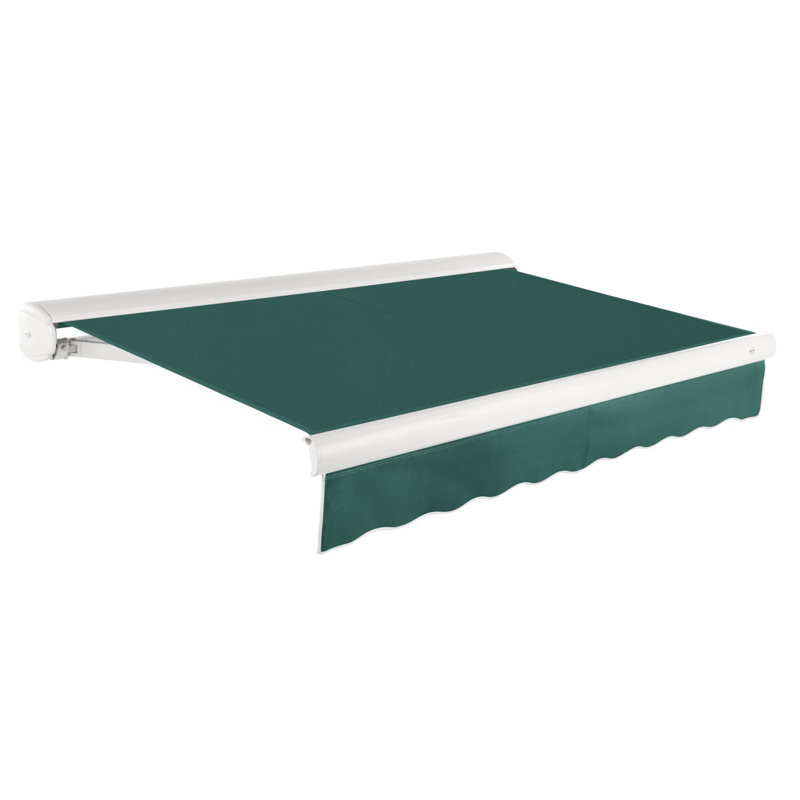 Auvent rétractable avec cassette Awntech Key West, Forêt, Manuel, H 9,38 po x l 240 po x P 120 po