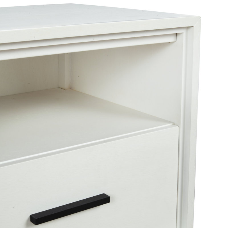 Meuble télé pour téléviseur Wrightia, Craie blanche