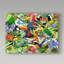 « tropical oiseaux », reproduction de peinture à l’acrylique sur toile tendue-26859858