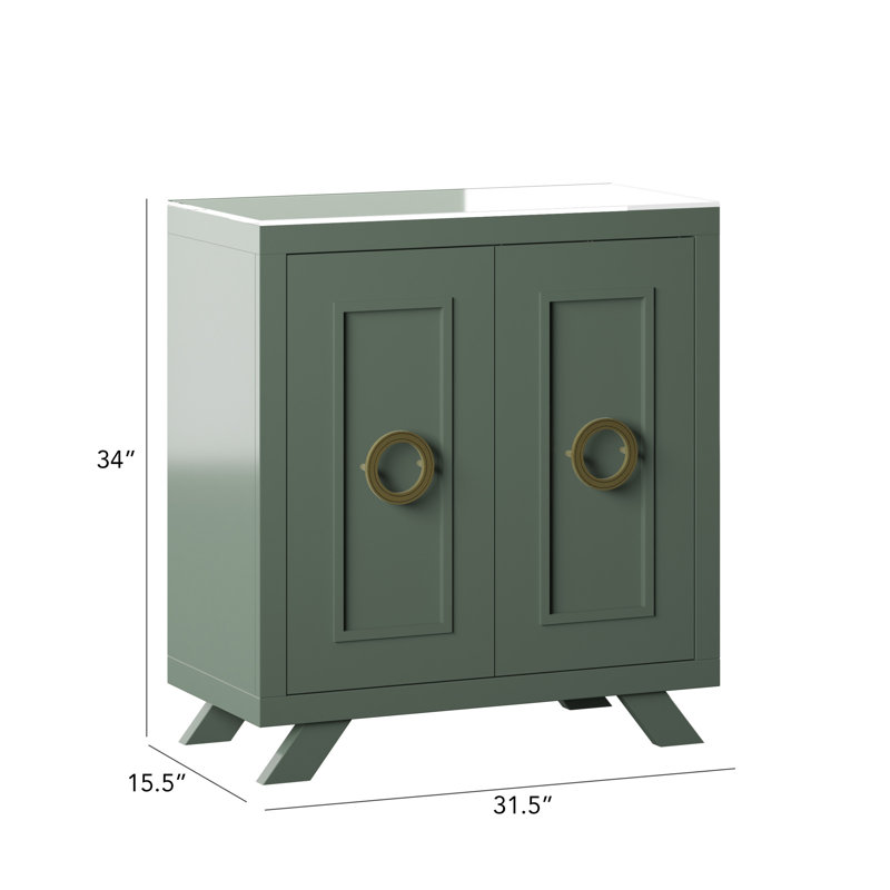 Carville 31.5'' Bar Cabinet, Kale