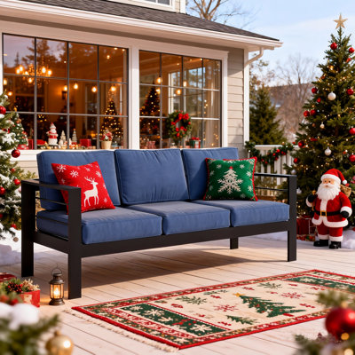 Brandtley Aluminum Patio Sofa