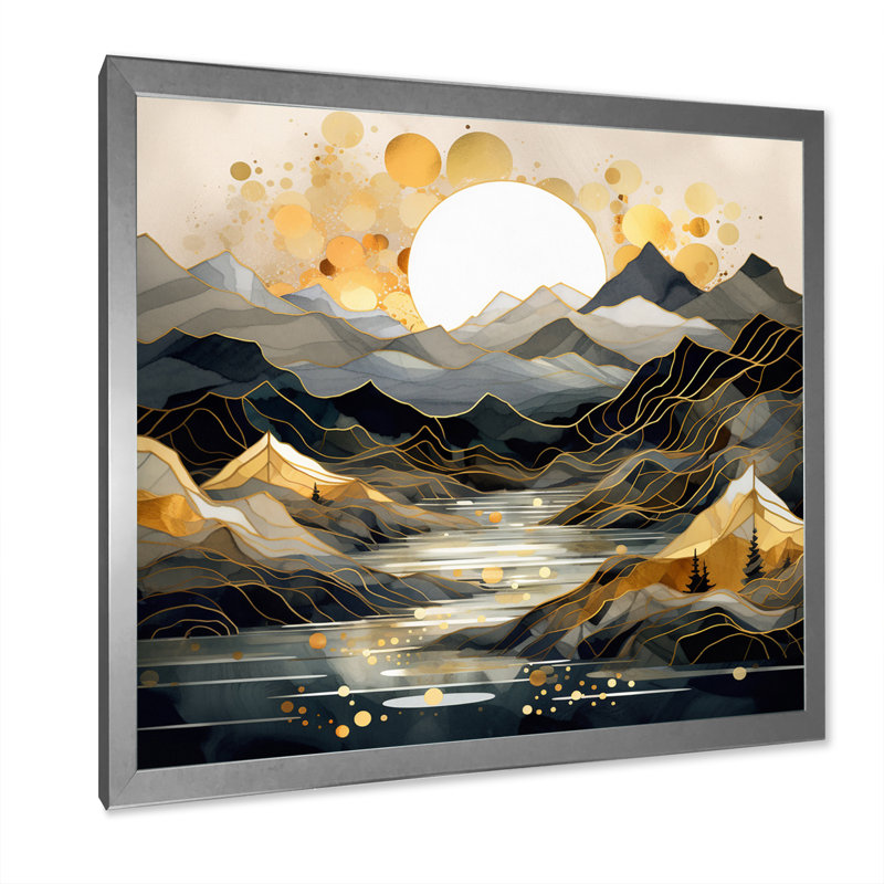 Scandinavian Simplicity II - impression d'art sur toile scandinave, Cadre simple argenté, H 30 po x l 30 po x P 1 po
