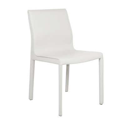 Chaise rembourrée en cuir Kupang