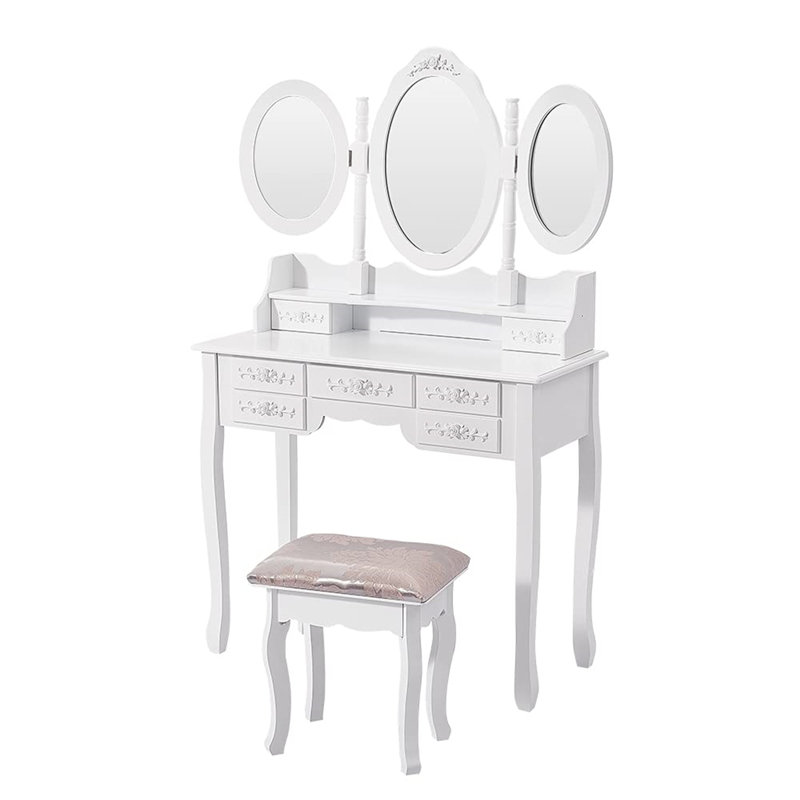 Popel Dressing Table with Mirror