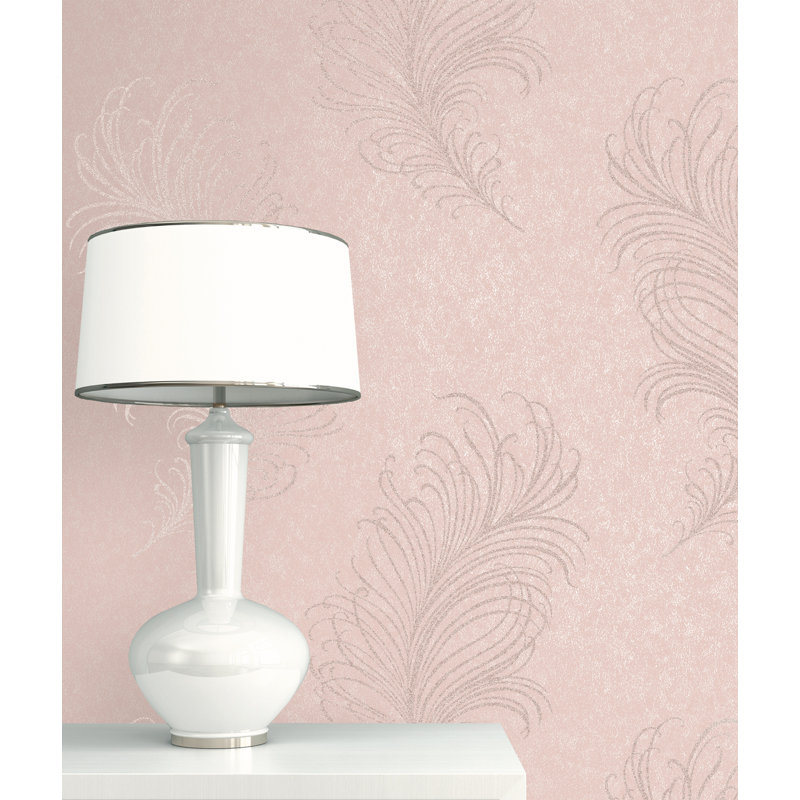 Dilsen 10.05m x 53cm Wallpaper Roll, Pink