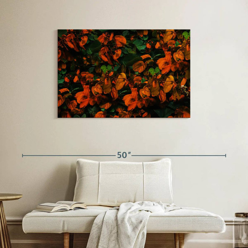 Harnek, feuilles d'automne vibrantes, H 26 po x l 39 po