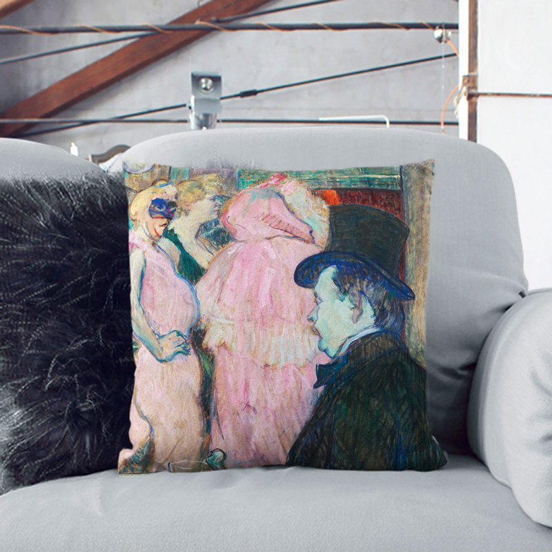 Square Cushion, 55cm H x 55cm W x 20cm D, Stone