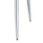 Modern Minimalist Dining Chairs, Office Chairs. 2-Piece Set Of White PU Seats With Silver Metal Legs. Suitable For Restaurants, Living Rooms, And Offices.