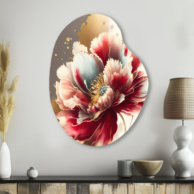 Alnwick - Floral Pear Shape Irregular Metal Wall Decor