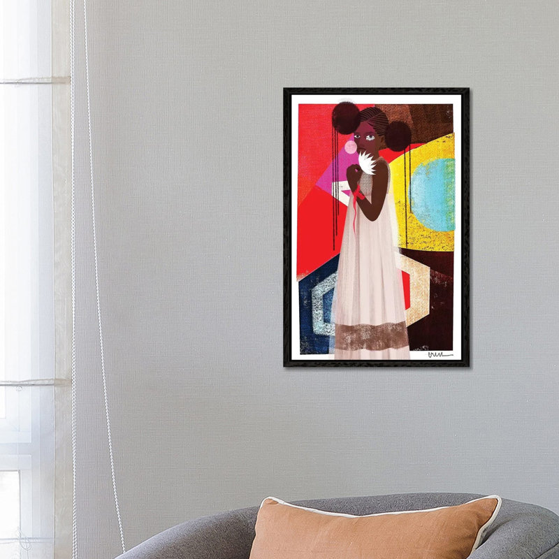 Marché by Erin K. Robinson - Painting on Canvas, 66.04cm H x 45.72cm W x 3.81cm D, Black Framed