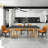Modern light luxury home rectangular dining table-106436830