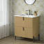 Meuble-lavabo 30 po avec tiroirs divisés et lavabo en céramique-747417139