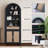 Aterlia 78.7" Arched Storage Bookcase-101404700