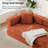 Addisin King-Size Foldable Sleeper Sofa Bed – Convertible Compression Mattress Couch with 2 Removable Bolster Armrests & 2 Pillows-835783584
