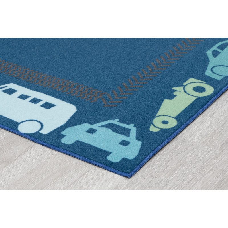 Tapis en nylon touffeté lavable All Autos, Rectangle 3 pi x 4 pi 6 po