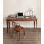 Bureau simple en bois massif avec tiroirs-1806161438
