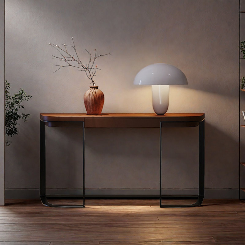 Console moderne avec 1 tiroir, H 31,5 po x l 55,12 po x P 15,75 po