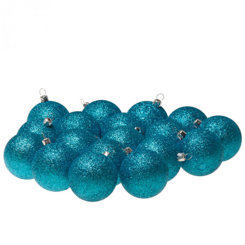 6cm Bauble, Aqua Turquoise