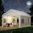 Car Canopy Portable Garage, Heavy Duty Car Port With Roll-up Ventilated Windows , Uv Resistant Waterproof All-season Tarp For Car, Boat And Emergency Shelter-110509525-123629355
