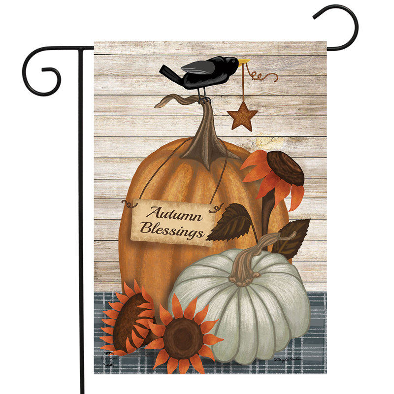 Drapeau de jardin Rustic Autumn Blessings