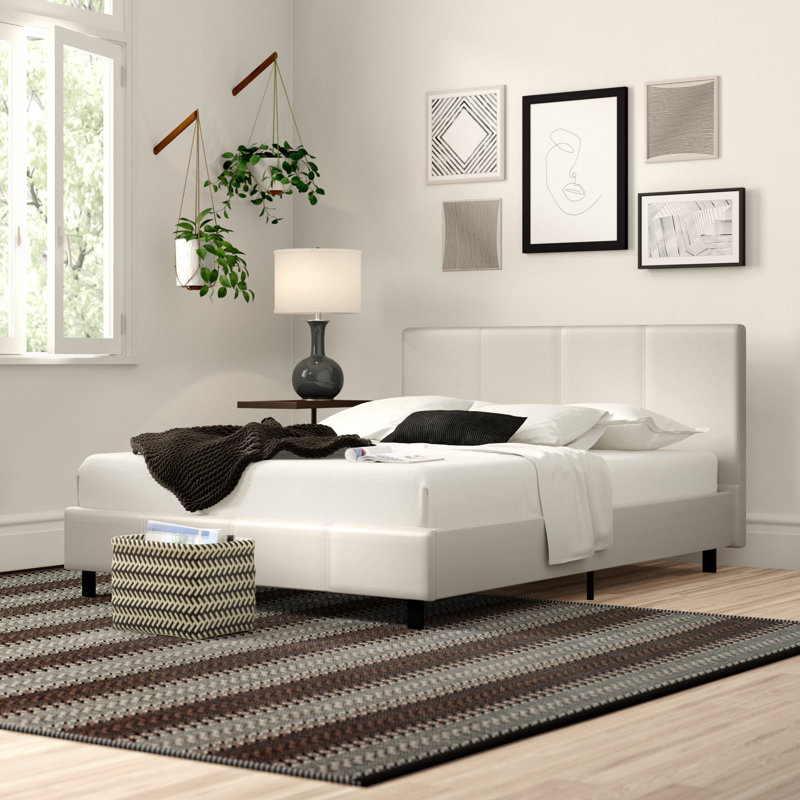 Morgana Upholstered Bed, Kingsize (5'), White