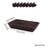 Dark Coffee Color,Two Packs,Rustic Handwoven Storage Basket For Fruits, Bread, Snacks, And Market Display - Durable PP Material, Mold-Resistant For Long-Lasting Use-461023106