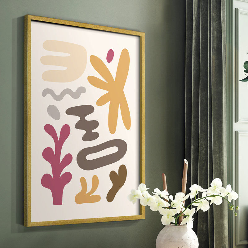 Matisse CCLIX, reproduction encadrée - bois massif, H 28 po x l 22 po, Or