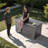 245 Gallon Outdoor Indoor Lockable Resin Deck Box With Removable Dividers-107822213