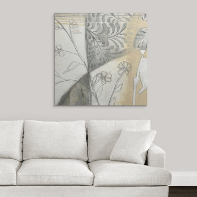 Neutral Leaves " Neutral Garden Abstract II " by Jennifer Goldberger