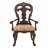 Traditional Formal Armchairs Set Of 2 Cherry Finish