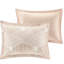 Housse de couette pour lit double / grand en coton rosé, géométrique, 2 taies décoratives pour grand lit, motif géométrique-118753988-118753992