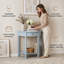 Stylish & Durable Wooden 1 Drawer Bedside Table - Painted Finish Hand Finished Sturdy Flat Pack Storage for Bedroom Home Decor-932257376