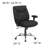 Big & Tall Mid-Back Swivel Ergonomic Task Office Chair with Deep Tufted Seating and Adjustable Arms