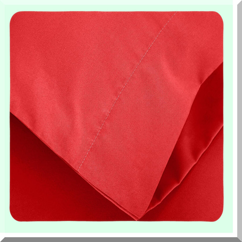 Luxury Soft Microfiber Twin Bed Sheet Set - 3-Piece Deep Pocket Bedding in Vibrant Red - Hypoallergenic, Wrinkle Resistant, Breathable - Cozy Sleep Experience