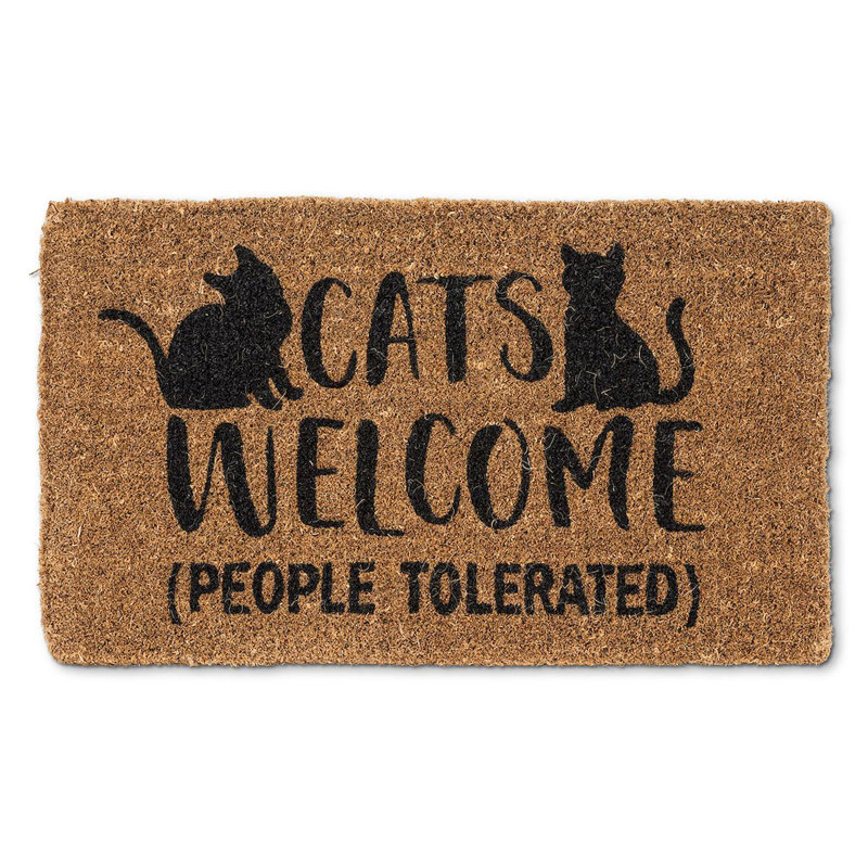 Tapis d'extérieur Landseer Cats Welcome 30 po x 18 po