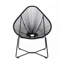 Chaise longue d'extérieur en acier avec corde Lirren Papasan-1198206971