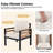 5-Person Outdoor Conversation Set with Solid Wood & Steel Frame, Patio Furniture Set with 3-Seat Sofa, 2 Chairs and Coffee Table, Beige Cushions-968685737
