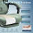 Dowinx Fabric Gaming Chair with Heated Massage, High Back PC Chair with Pocket Spring Cushion-1875181957