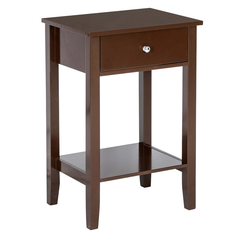 Two-Layer Bedside Table Coffee Table With Drawer
