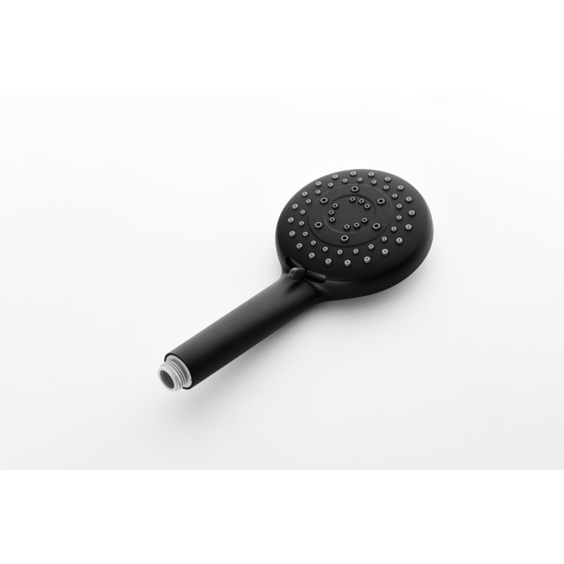 Matte Black Shower Package With Rich Benefits. Head, Hand Shower, Slide Bar, Bodysprays. Self-Cleaning. Wall Mount. Brass System Bodysprays, Arm, Hose, Valve Trim, And Lever Handles. Self-Cleaning