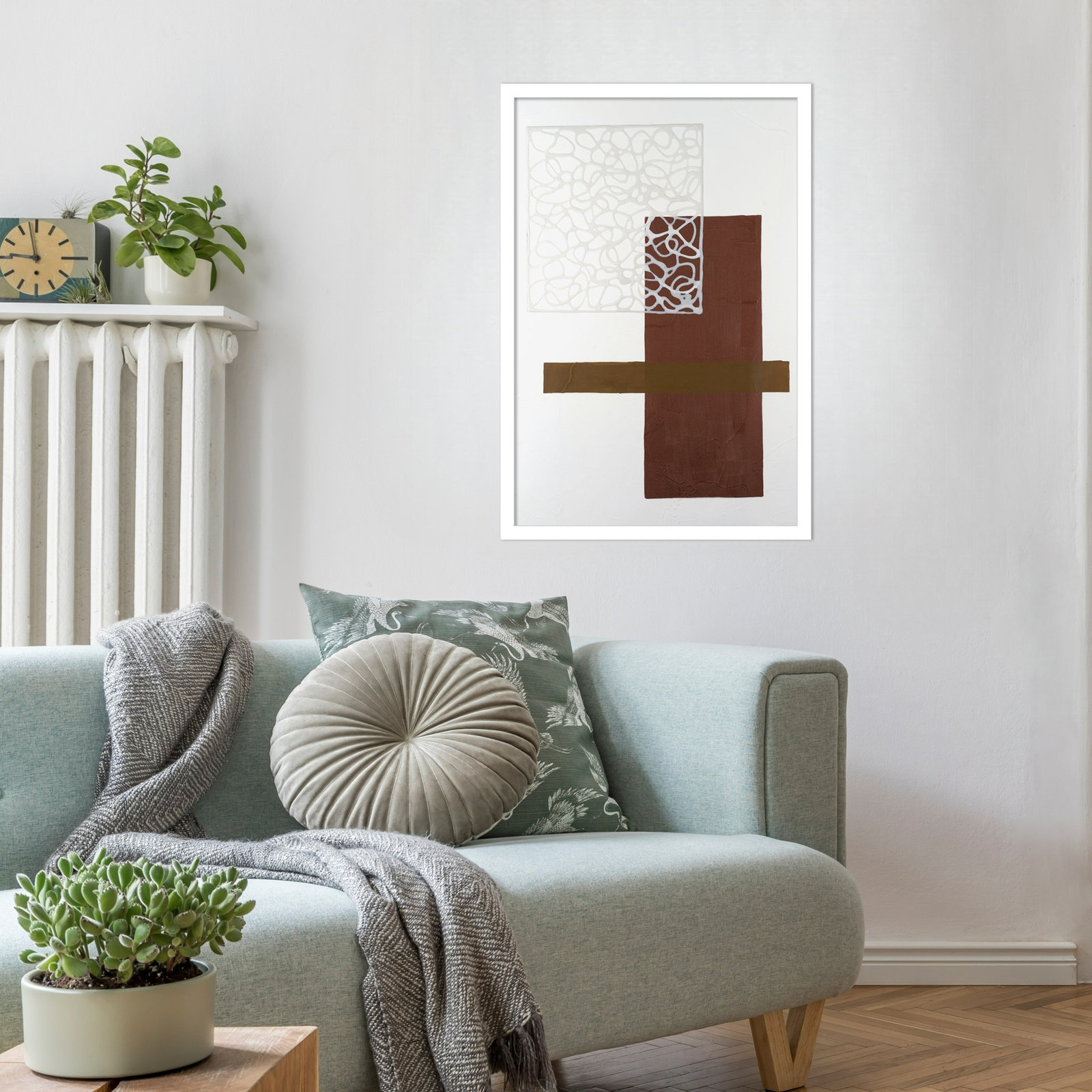 Nooks and Crannies No. 4 Print, 25" H x 17" W, White