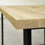 Isaias Oak Solid Wood Top Metal Base Dining Table-2026069692-2026069699