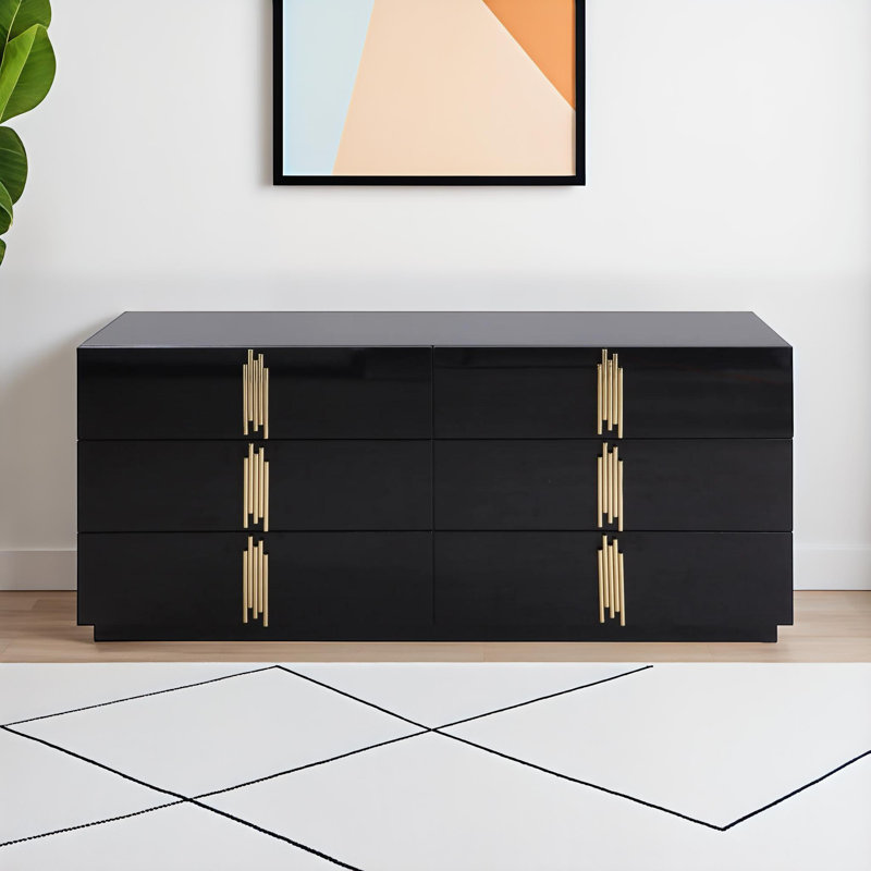 Billerica 6 Drawer 66.1" W Double Dresser